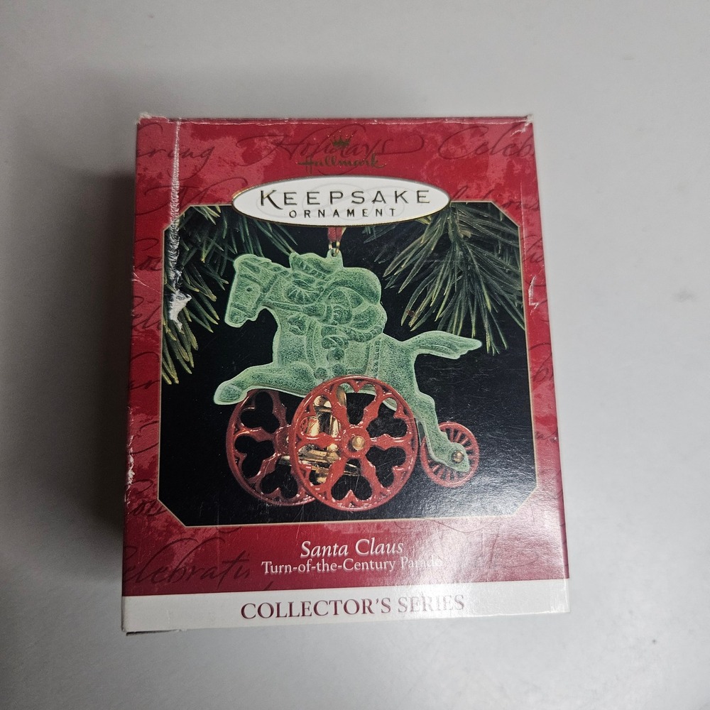 Hallmark Keepsake Ornament 1997 Santa Turn-of-the-Century Parade Die-Cast Metal